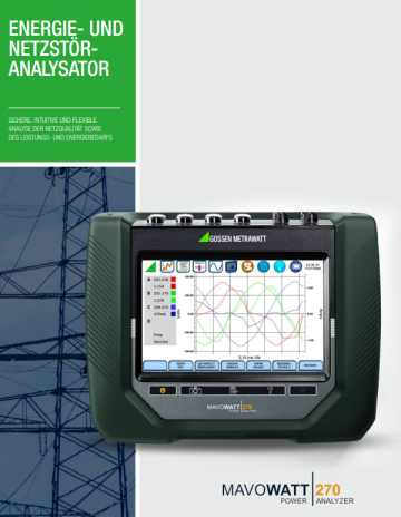 Gossen Metrawatt Mavowatt 230,240,270 & 270-400