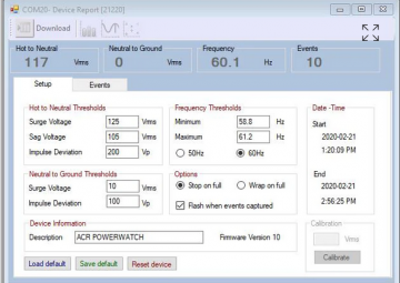 ACR Systems Event Reader Software